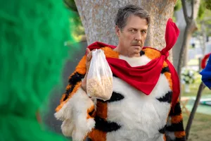 Hugh Grant as Tony the Tiger in 'Unfrosted.'