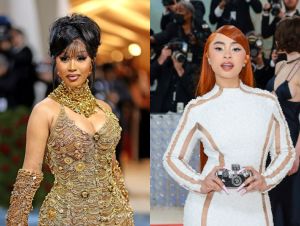 cardi b, ice spice at the Met Gala Cardi B and Ice Spice Exchange Words