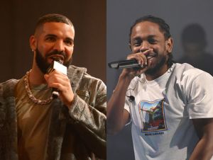Drake and Kendrick Lamar performing