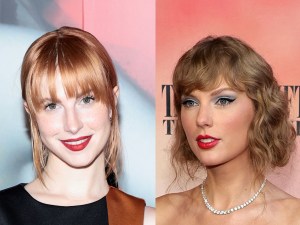 Hayley Williams attends the alice + olivia by Stacey Bendet Spring 2024 Presentation, Taylor Swift attends "Taylor Swift: The Eras Tour" Concert Movie World Premiere, Hayley Williams Calls Taylor Swift's New Album 'Impressive'.
