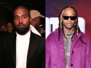 kanye, ty dolla $ign on a red carpet. cancel listening parties