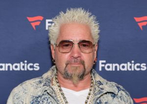 Guy Fieri attends Michael Rubin's Fanatics Super Bowl party at the Marquee Nightclub. His show Best Bites In Town hits season one now.