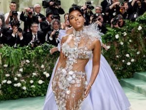 Janelle Monáe attends The 2024 Met Gala Celebrating "Sleeping Beauties: Reawakening Fashion" at The Metropolitan Museum of Art on May 06, 2024 in New York City.