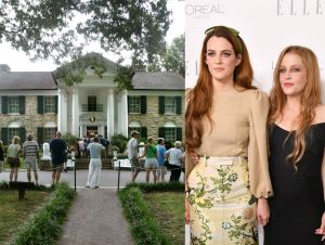 Fans line up to view Elvis Presley's Graceland home during Elvis Week on August 12, 2002 in Memphis, Tennessee; Riley Keough and Lisa Marie Presley attend ELLE's 24th Annual Women in Hollywood Celebration presented by L'Oreal Paris, Real Is Rare, Real Is A Diamond and CALVIN KLEIN at Four Seasons Hotel Los Angeles at Beverly Hills on October 16, 2017 in Los Angeles, California.