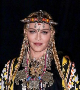 Madonna poses in the press room at the 2018 MTV Video Music Awards Press Room at Radio City Music Hall on August 20, 2018 in New York City.