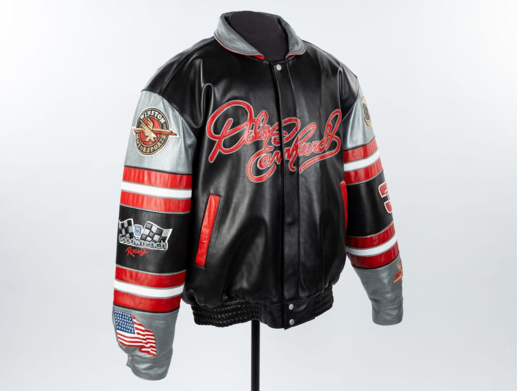 Combs wore this Dale Earnhardt commemorative leather jacket in honor of the famed stock car racer and team owner when he performed at Daytona International Speedway prior to the start of the NASCAR Daytona 500, Feb. 14, 2021. Earnhardt was killed on the final lap of the Daytona 500 in 2001.