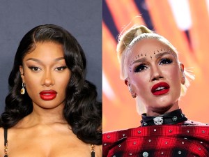Megan Thee Stallion attends the 2024 Planned Parenthood Of Greater New York Gala, Gwen Stefani of No Doubt performs at the Coachella Stage during the 2024 Coachella Valley Music and Arts Festival, Megan Thee Stallion Samples This Gwen Stefani Song In 'BOA'.