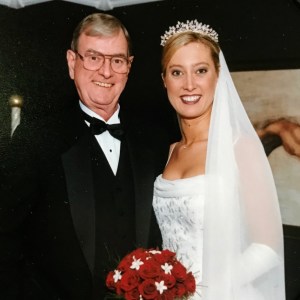 Andie Summers and her father on Andie's wedding day. September 1, 2002. Father's Day Gifts