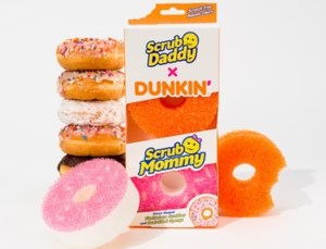 Dunkin' and Scrub Daddy Donut Sponge Collab