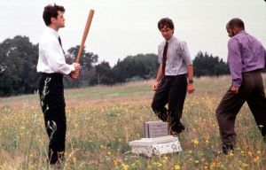 The fax machine scene from the movie Office Space. Getting revenge can go wrong!