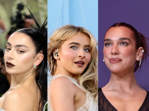 Charli XCX attends The 2024 Met Gala Celebrating "Sleeping Beauties: Reawakening Fashion", Sabrina Carpenter performs at the Coachella Stage during the 2024 Coachella Valley Music and Arts Festival, Dua Lipa poses in the press room during the 59th Academy of Country Music Awards,